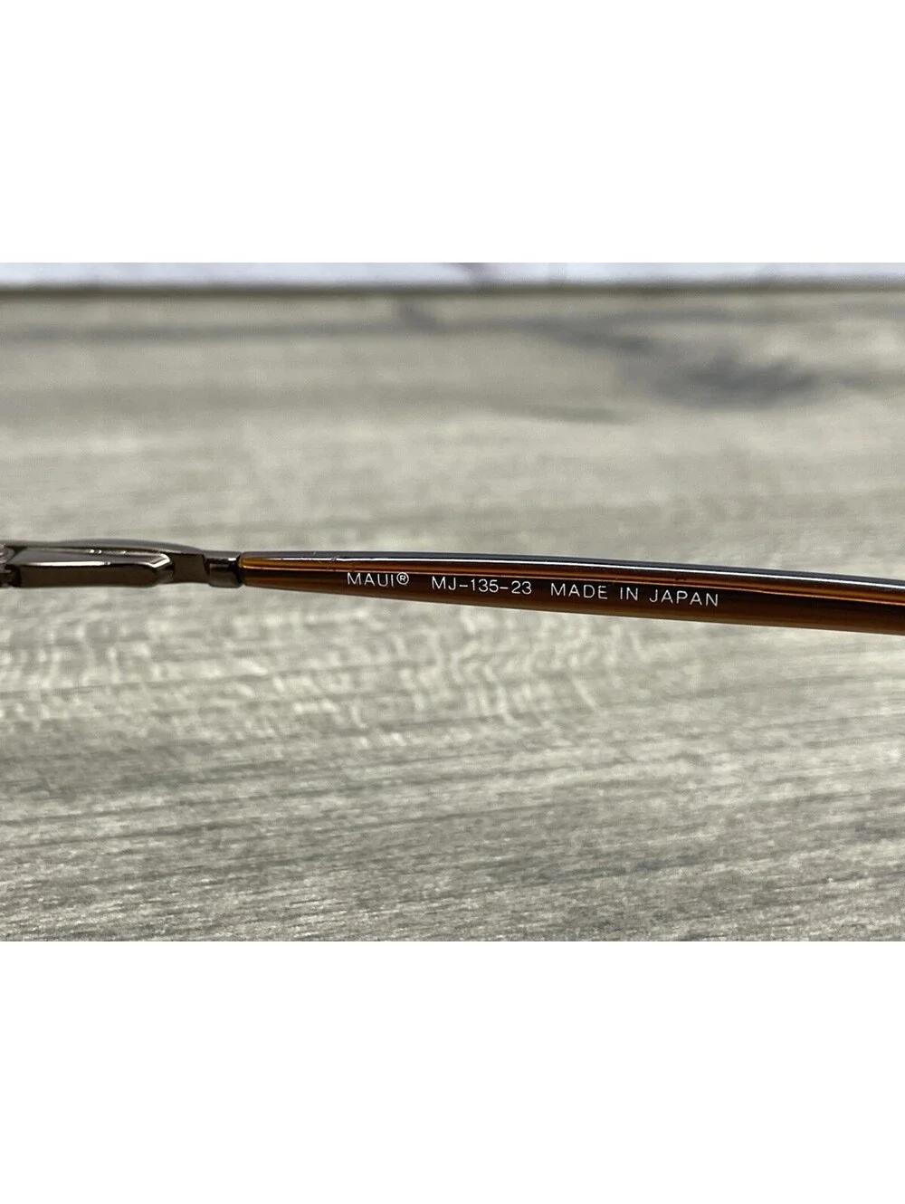 Maui Jim MJ-135-23 Brown Copper Sunglasses 135 Japan Designer Unisex FRAMES ONLY